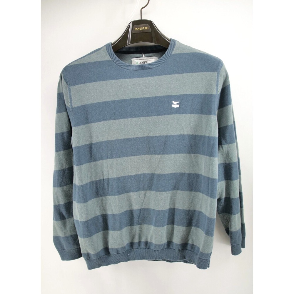 Jetty Sweatshirt Mens Size Medium Green Blue‎ Pullover Colorblock
